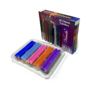 Shreyshti Chime Candles 4" Assorted pack of 20 for spell, birthday, wiccan, pagan, rituals, reiki purposes